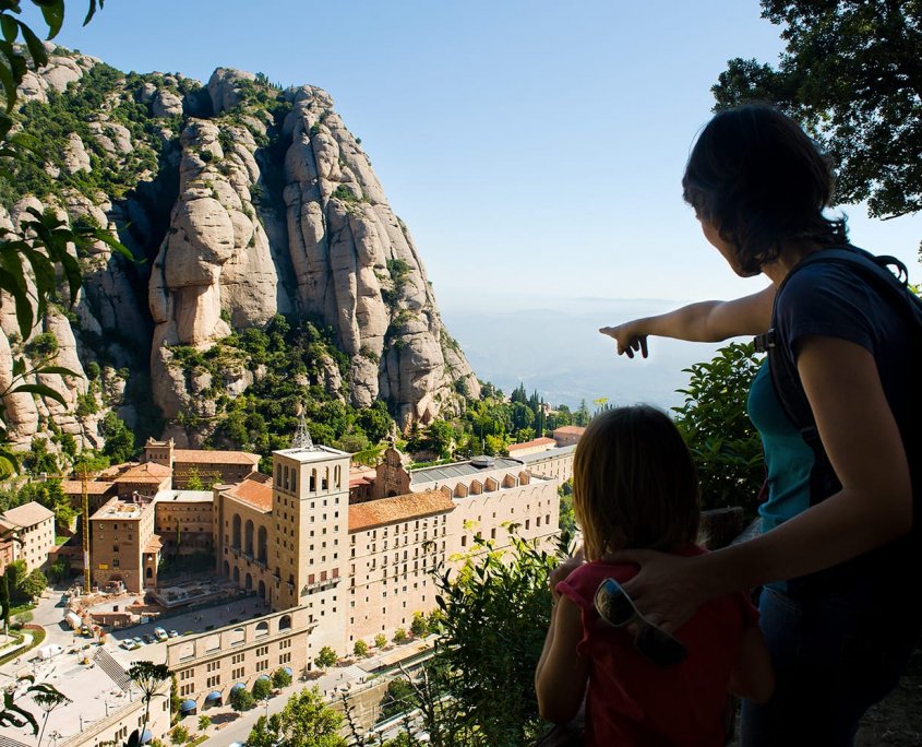 Montserrat, gite con bambini da Barcellona